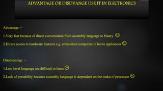 Assembly Language In Electronics | PPTX