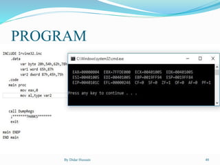 Assembly Dialog Assembly language instructions | PDF