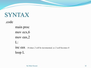 Assembly language instructions | PDF