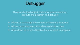 ppt - writing and executing assembly code using... Assembly language programming | PPTX