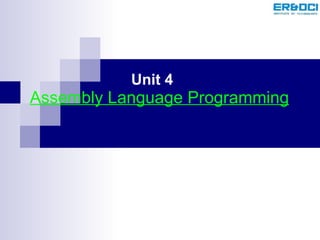 Assembly Language Programming Unit 4 