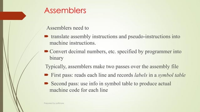 Assembly level language | PPT