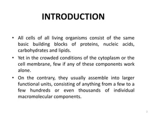 Assembly of macromolecular complexes | PPTX