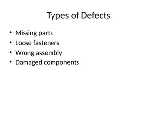 Assembly Defect Code Comprehensive Guide to Quality Inspection and Defect Prevention in ...
