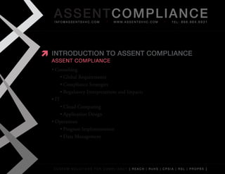 Assent Compliance REACH Compliance Webinar | PDF