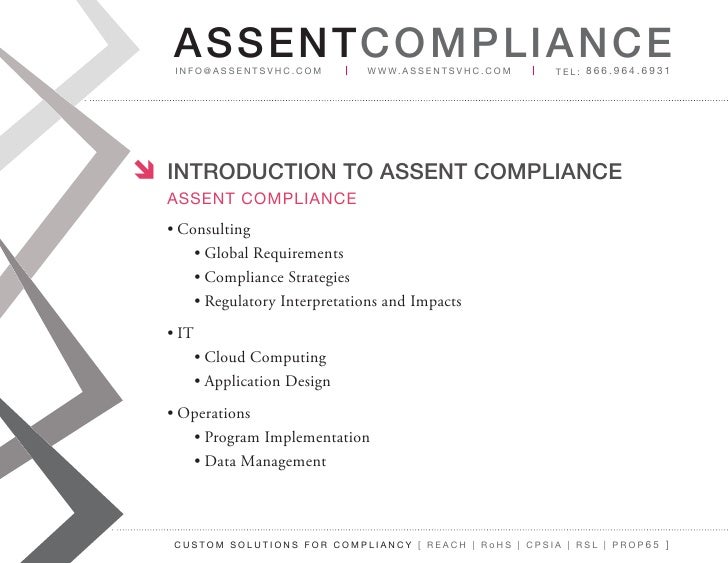 Assent compliance Webinar RoHS II