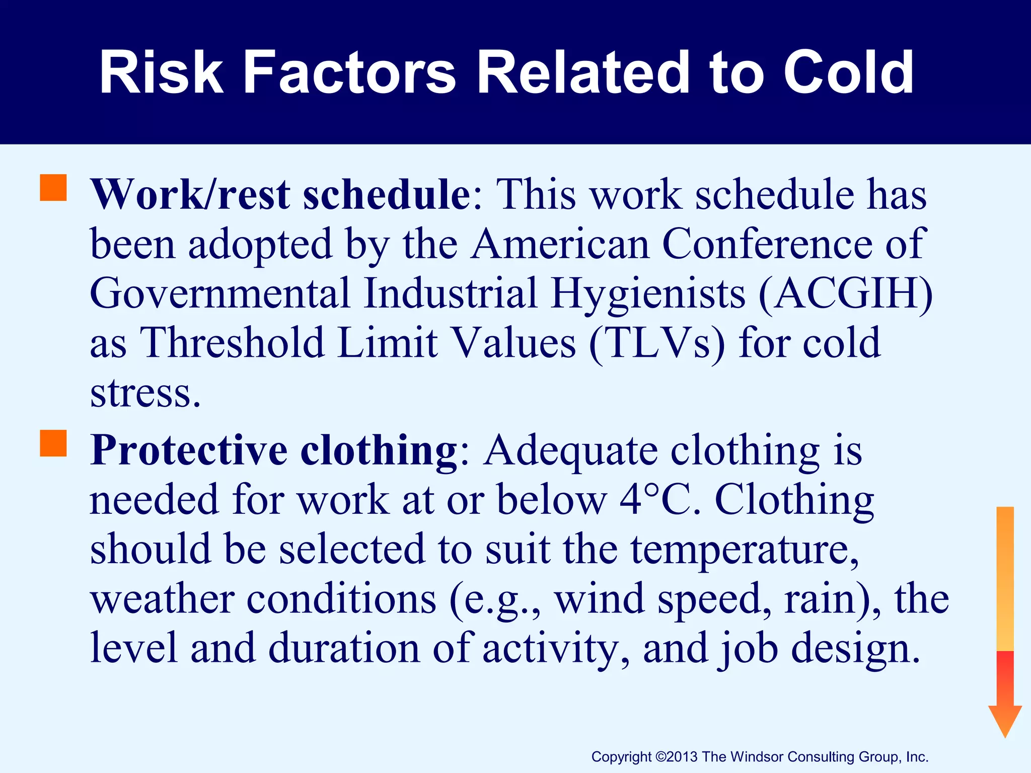 Cold Stress Hazards and Prevention | PPT