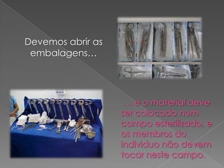 Devemos abrir as
embalagens…
 