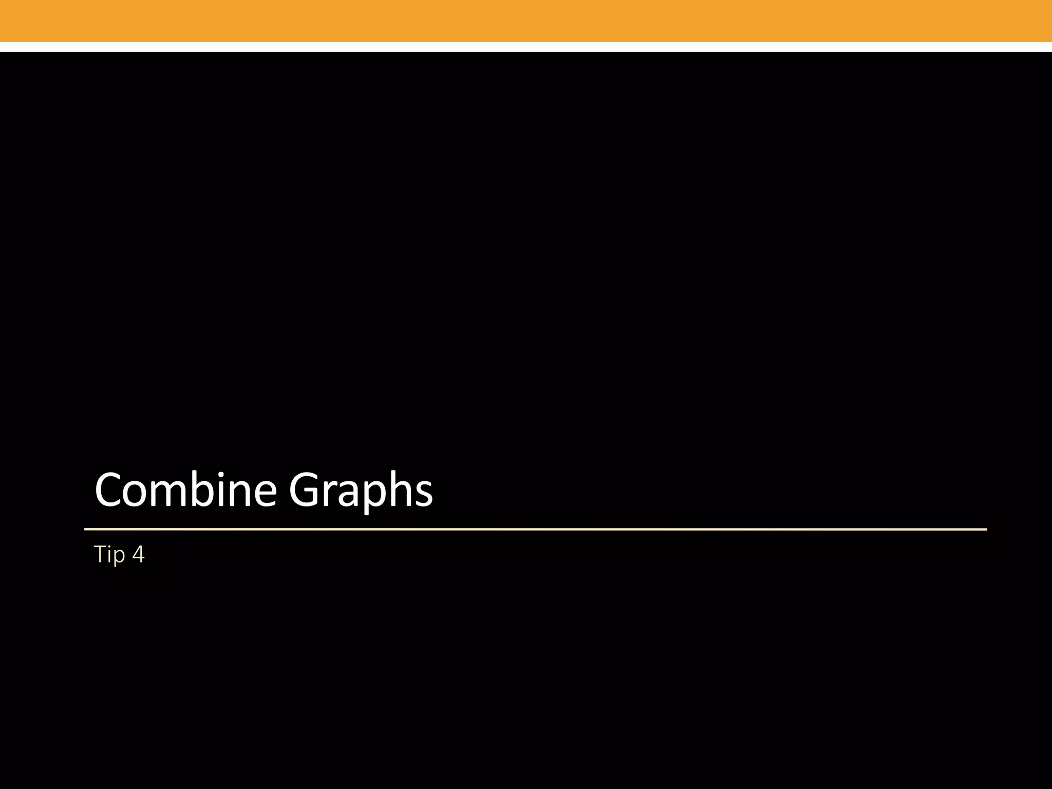 Combine Graphs
Tip 4
 
