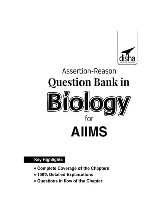 Assertion reason question bank - disha experts | PDF
