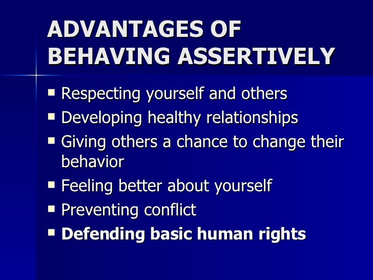 Assertive Behavior 2007