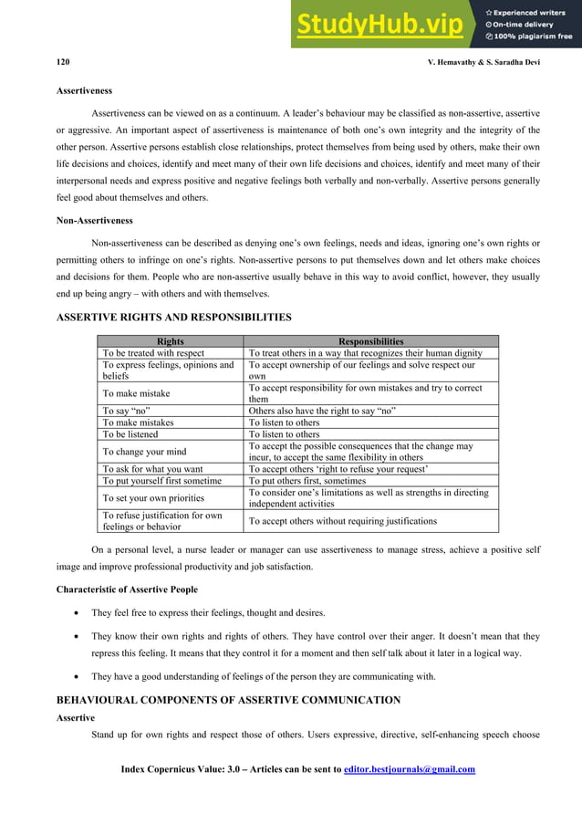 ASSERTIVE COMMUNICATION | PDF