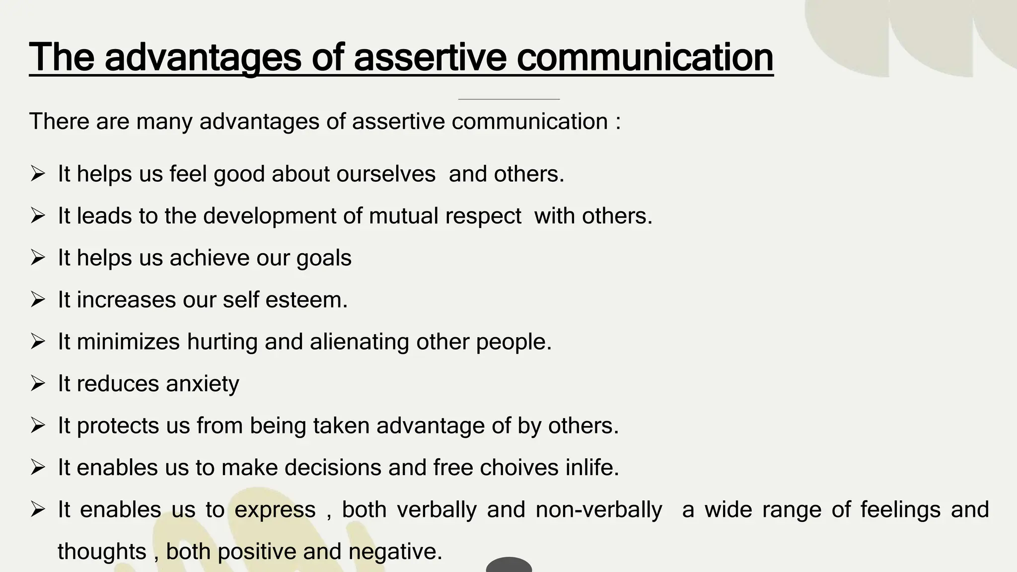 ASSERTIVE COMMUNICATION ,MSC NURSING PPT | PPTX