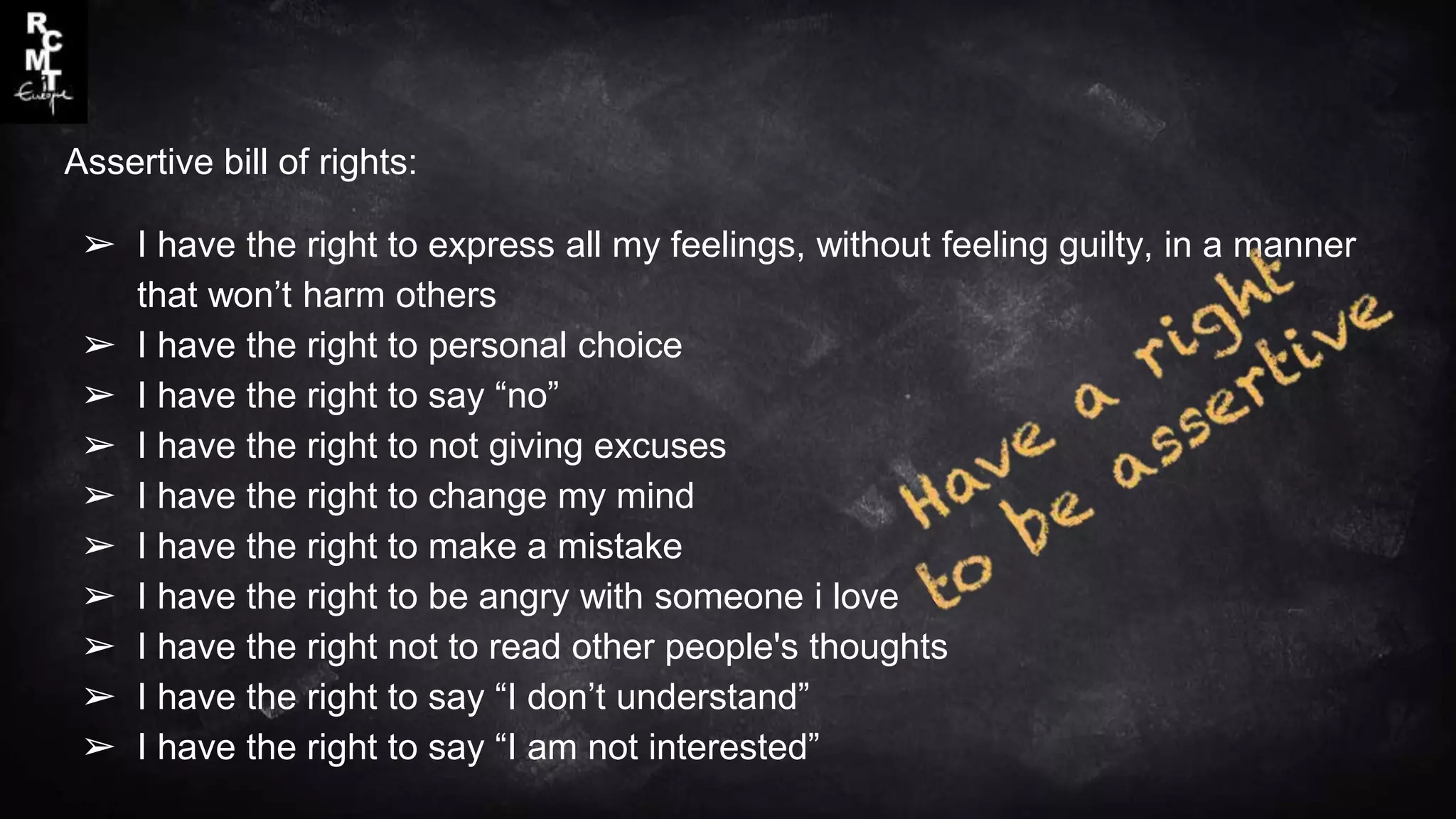 Assertive communication training | PPTX