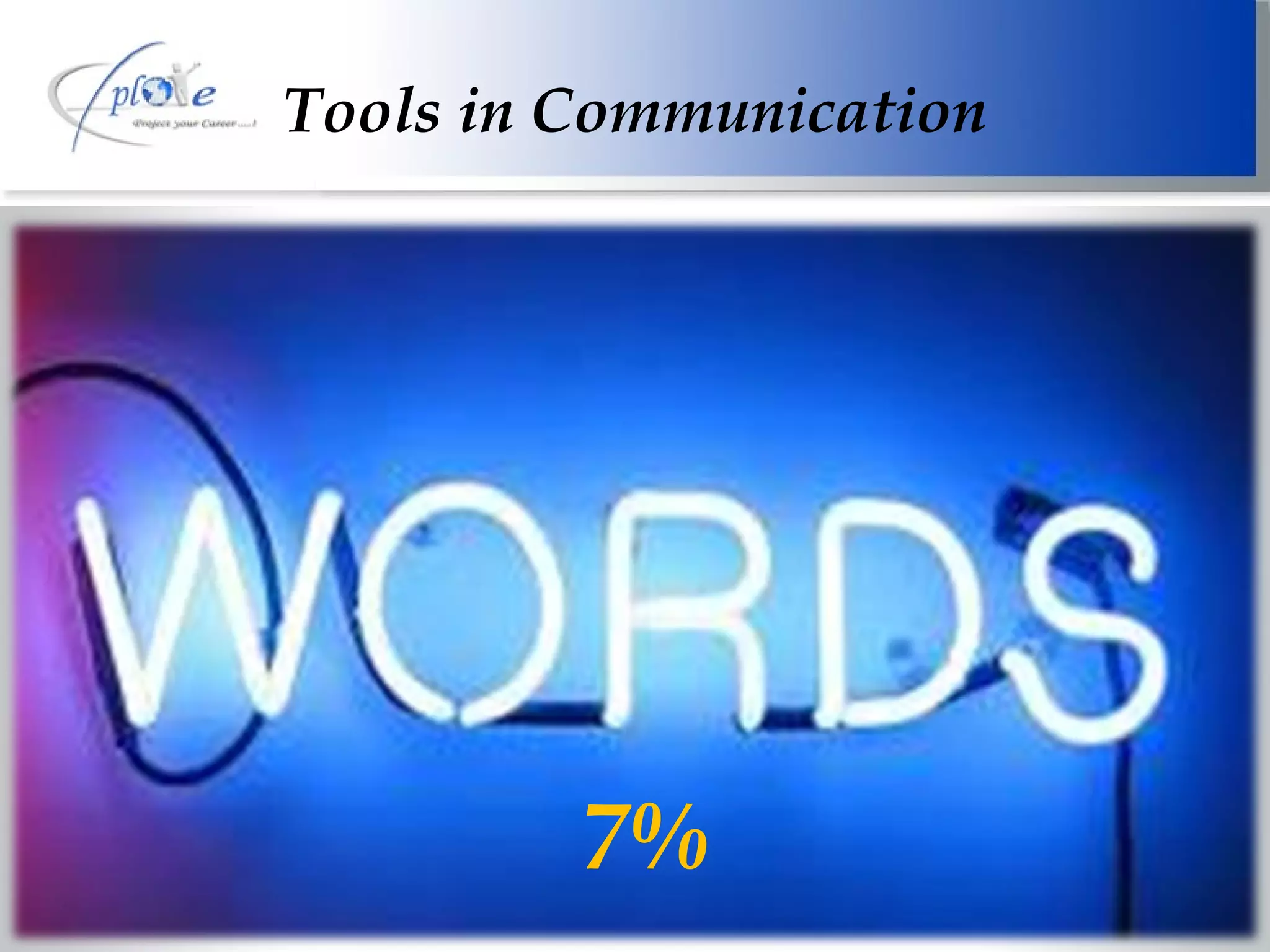 Tools in Communication 7% 