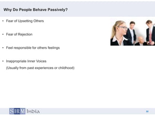 Assertiveness art of being tactful | PPTX