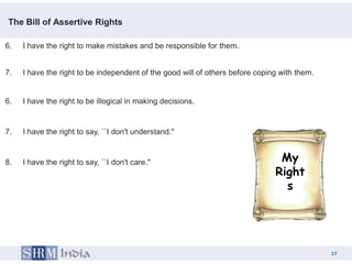 Assertiveness art of being tactful | PPTX