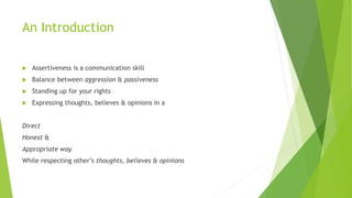 Assertiveness | PPT