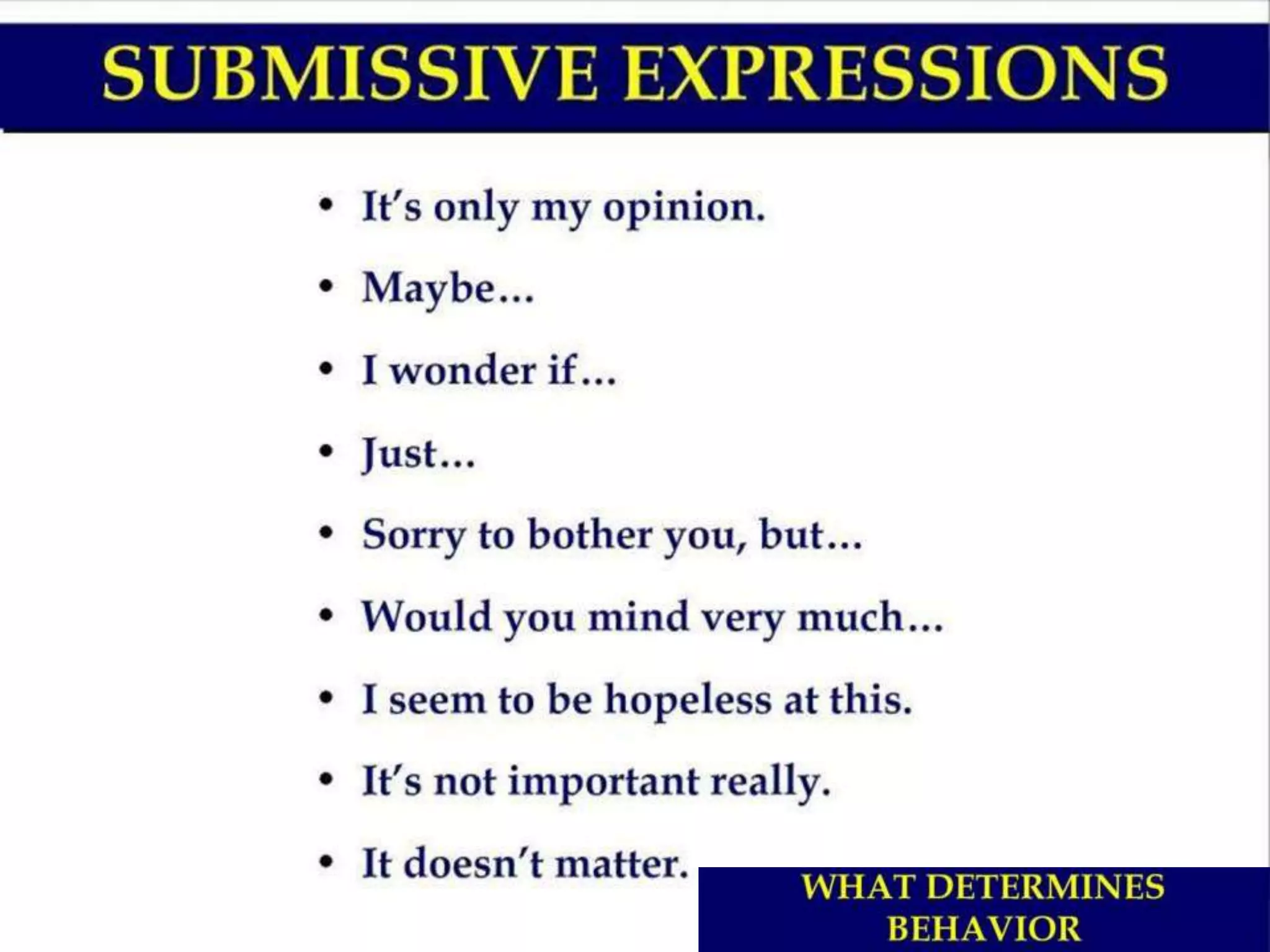 WHAT IS ASSERTIVENESS visual data 6