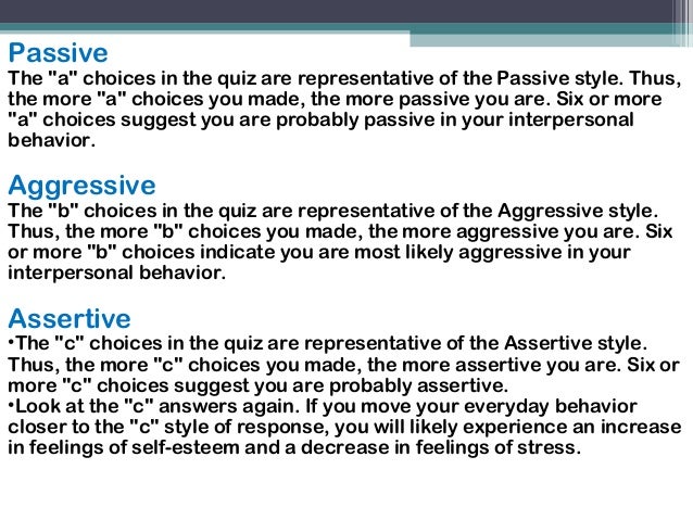 Assertiveness In The Workplace Assertiveness In The Workplace
