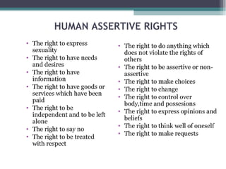 Assertiveness ppt | PPT