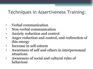 Assertiveness ppt | PPT