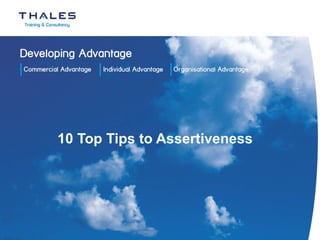 10 Top Tips to Assertiveness