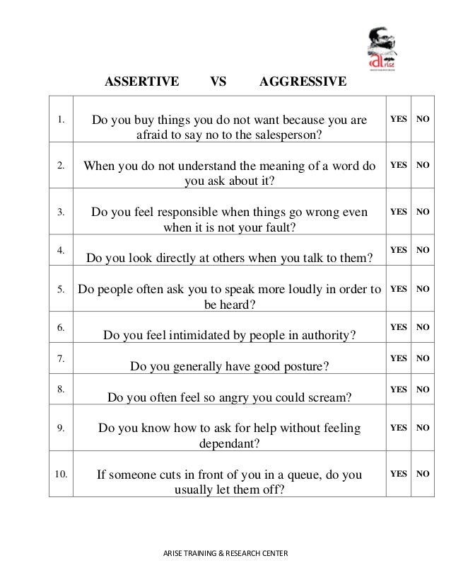 Assertive vs aggressive ariserobydreams2020