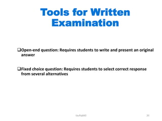 Assesment and evaluation | PPTX