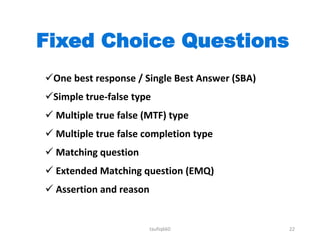 Assesment and evaluation | PPTX