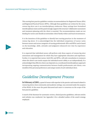 Assesment and management of venous leg ulcers | PDF
