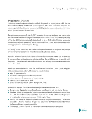 Assesment and management of venous leg ulcers | PDF