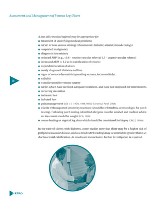 Assesment and management of venous leg ulcers | PDF