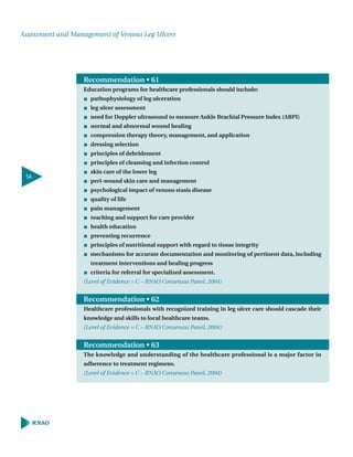 Assesment and management of venous leg ulcers | PDF