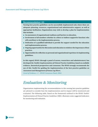 Assesment and management of venous leg ulcers | PDF