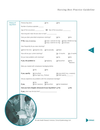 Assesment and management of venous leg ulcers | PDF