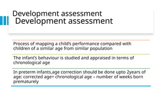 Comprehensive Assessment of Child Development and Screening Tools | PPTX