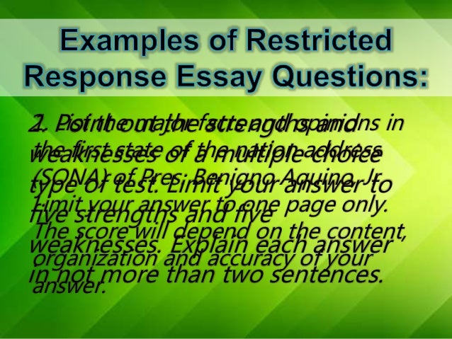 Type of essays list picture