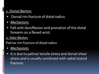 Assessent and radiology of distal end radius fracture | PPTX