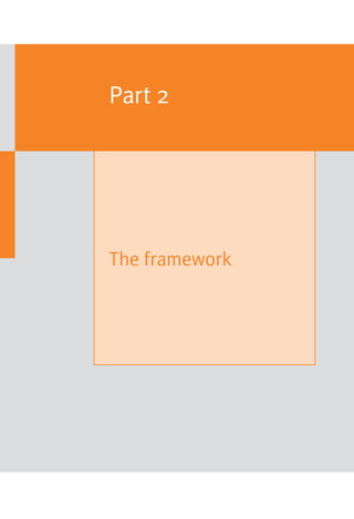 Part 2
The framework
 