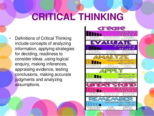 Discuss how you use your critical thinking skills to assess the vast