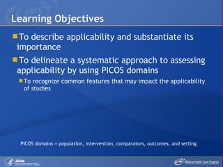 Assessing Applicability | PPT
