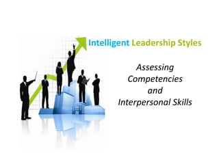 Intelligent Leadership Styles
Assessing
Competencies
and
Interpersonal Skills
 