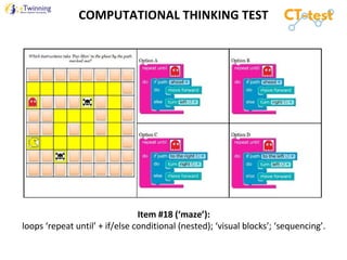 Assessing computational thinking with tools in the classroom