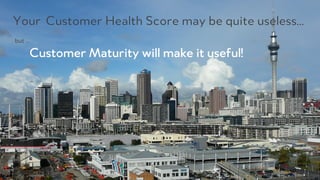 PRODUCED BY
but …
Customer Maturity will make it useful!
Your Customer Health Score may be quite useless…
 