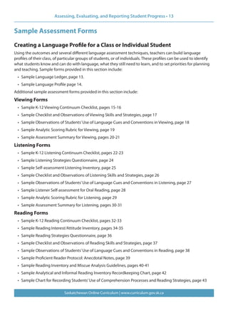 Assessing, evaluating and reporting student progress nov 2110 | PDF