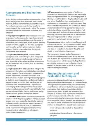 Assessing, evaluating and reporting student progress nov 2110 | PDF