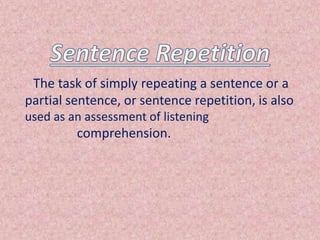 Assessing Listening | PPTX