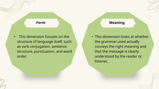 Assessment of Receptive Skills: Grammar and Vocabulary | PPTX