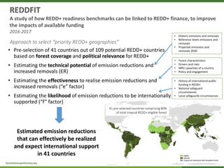 Assessing redd+ readiness to maximize climate finance impact